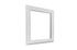 Fenêtre PVC blanc 1 vantail tirant droit H.95 x l. 80 cm CLOSY