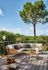 Salon de jardin TORNADO aluminium gris résine époxy tressée 7 places - PROLOISIRS