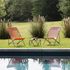 Transat de jardin pliant multi-positions rose/cerisier MAXI TRANSAT - LAFUMA