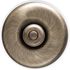 Bouton poussoir en saillie rétro porcelaine blanche et bronze - Garby Dimbler FONTINI