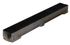 Caniveau béton polymère avec grille fonte L 100 x l. 11.8 x H 10 cm ACO