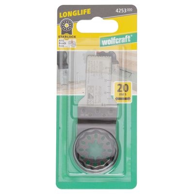 Lame plongeante Expert 20 mm pour outils multifonction WOLFCRAFT