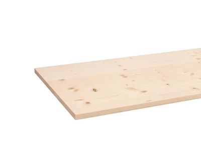 Tablette sapin choix AB lamellé-collé - 18 x 400 x 1200 mm - AJ TIMBER