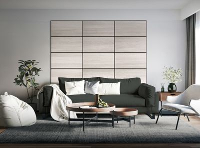 Panneau acoustique mural chêne blanc - 8 x 400 x 800 mm - BRICOUS