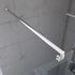 Barre de fixation murale chromee extensible 70-100 cm paroi de douche à l'italienne AURLANE