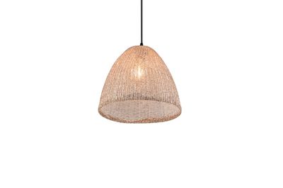 Suspension E27 Kibito tissu naturel 10W - TRIO