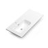 Plan vasque décalée de salle de bains New Onix L100 x H19 x P46 cm céramique blanc