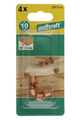Centreurs pour tourillons diamètre 10 mm par 4 WOLFCRAFT