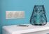 Prise électrique triple affleurante avec terre + plaque + boîte Aluminium - Dooxie LEGRAND