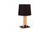 Lampe à poser E27 Rahul noir et bois  40W - TRIO