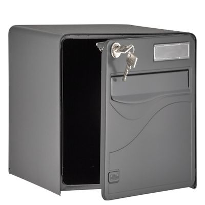 Boîte aux lettres Baltic 1 porte anthracite BURG-WÄCHTER