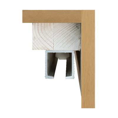 KIT COULISSANT EN APPLIQUE AVEC CACHE RAIL EN MEDIUM A PEINDRE BCD
