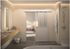 Porte coulissante aluminium blanc style Atelier vitrage dépoli blanc largeur 93 cm OPTIMUM