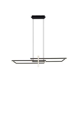 Suspension LED Salinas noir 4200 lumens blanc chaud - TRIO