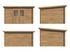 Abri de jardin en bois autoclave marron Alice - 12,2 m² hors-tout - Livraison à domicile incluse - PALMAKO