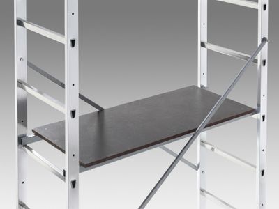 Echafaudage roulant pour escalier HobbyStep H3 - 0,90 / 2,90 m aluminium - HAILO