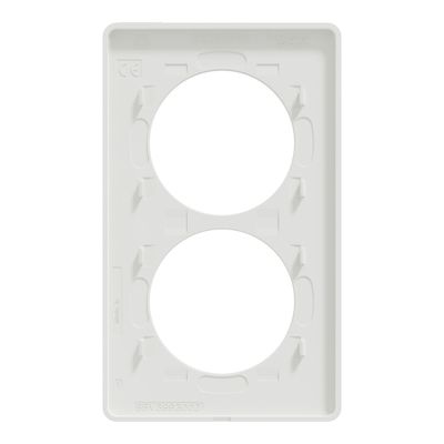 Plaque de finition 2 postes blanc - Odace 2011 Touch SCHNEIDER ELECTRIC