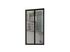 Verrière aluminium noir 2 carreaux vitrage verre clair l.69 x H.117 cm OPTIMUM