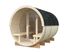 Sauna extérieur rond en bois Palmako Anita 4 places avec poêle et façade vitrée - 10,4 m² - PALMAKO