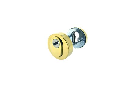 Rosaces de porte rondes de sécurité à cylindre acier poli ALPERTEC
