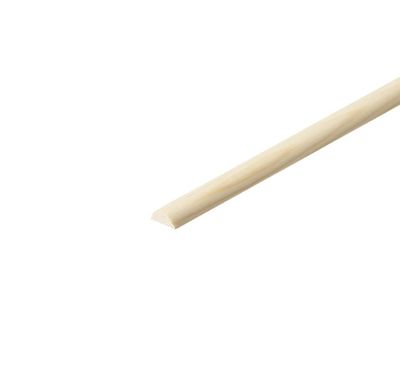 Demi rond bois pin raboté non traité - diam 9 x 2400 mm - AJ TIMBER