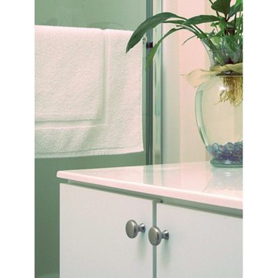 Bouton de meuble rond chromé mat diamètre 25 mm REI