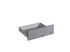 Façade tiroir pour meuble de cuisine Lotus béton mat 13,8 x 60 cm OFITRES
