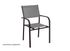 Fauteuil de jardin Duca gris en aluminium et textilène PROLOISIRS