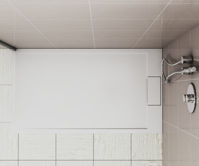 Receveur de douche 90x160 cm résine blanc brillant Island - OCEA