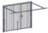 Porte de garage basculante manuelle avec portillon l.240 x h.200 cm grise - SPADONE