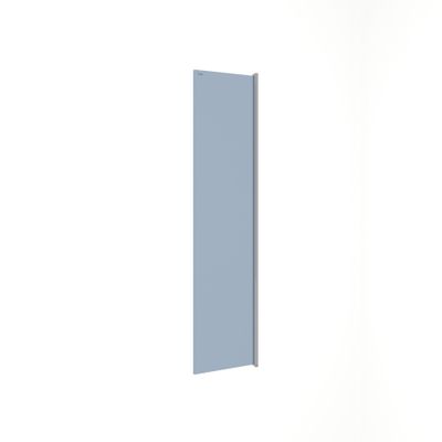 Déflecteur pivotant 40x200 cm profilé chrome verre fumé 8 mm Signature - OCEA