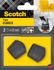 Embouts enveloppants noirs caoutchouc 25 mm par 2 SCOTCH