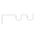 Support ouvert double longueur en métal diam 20 mm Finition Blanc brillant - MOBOIS