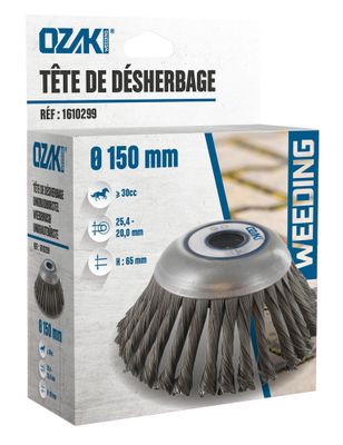 Tête de désherbage 150 mm pour débroussailleuse 30 cc OZAKI