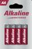 Piles alcalines LR06 (AA) Red Alkaline par 4 - VARTA