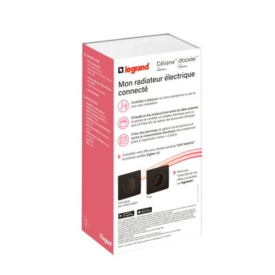Pack de démarrage chauffage connecté Noir - Céliane with Netatmo LEGRAND