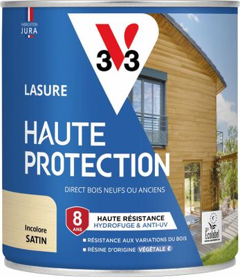 Lasure Haute Protection 8 ans satin incolore 0,75 L - V33