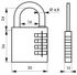 Cadenas à combinaison RB 30 mm THIRARD