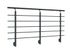 Garde-corps New Rondo - Aluminium thermolaqué RAL 7016 - L 2,50 m - Pose latérale - SOGEM