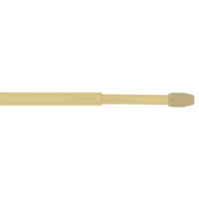 Tringle de vitrage plate extensible en métal de 0.8 à 1.4 m Finition Doré par 2 - MOBOIS