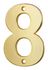 Chiffre 8 à visser hauteur 51 mm laiton THIRARD