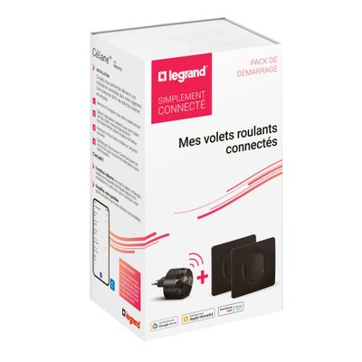 Pack de démarrage volets roulants connectés Noir - Céliane with Netatmo LEGRAND