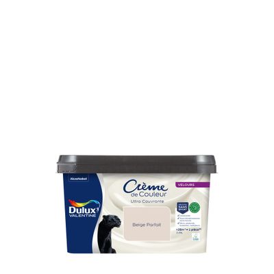 Peinture crème de couleur Beige Parfait velours 2,25L - DULUX VALENTINE
