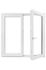 Fenêtre PVC blanc 2 vantaux H.125 x l.120 cm CLOSY