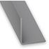 Cornière égale PVC gris aluminium 15 x 15 mm 2 m CQFD