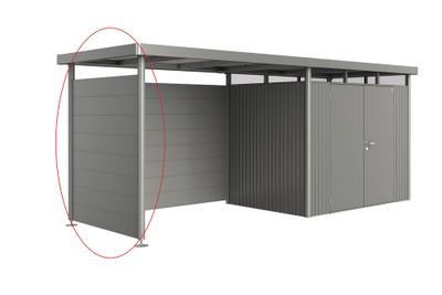 Abri de jardin AVANTGARDE A8 GRISFONCE 1PORTE 8,37m² BIOHORT Livraison à domicile incluse