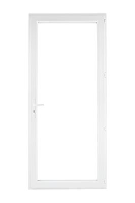 Porte-fenêtre PVC blanc 1 vantail tirant droit H.205 x l.80 cm CLOSY