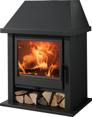 Poêle à bois sur bucher 9,8 kW ATLAS 7 étoiles flammes vertes, Livraison à domicile incluse - PANADERO