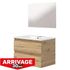 Meuble de salle de bains Lila L60 x H50 x P45 cm panneau de particules bois - ONDEE