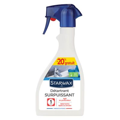 Détartrant surpuisssant Salle de bains 500 ml + 20 % gratuit STARWAX